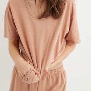 Aerie Boyfriend Voop Oversized T-shirt in Raw Sienna
